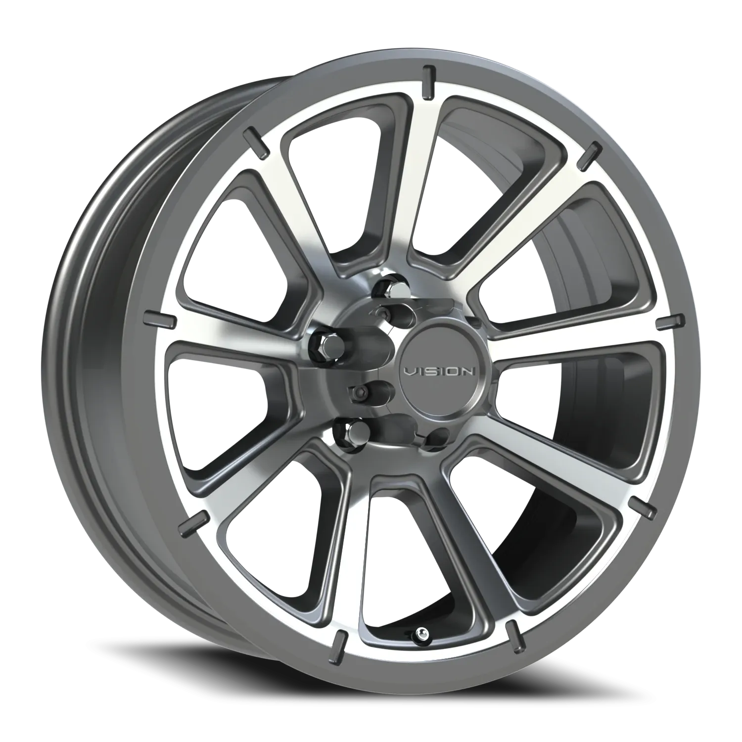 VISION 353 18X9 GUNMETAL MACHINED FACE